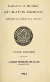 1934 Commencement Program