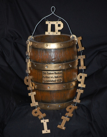 The Old Oaken Bucket is given to the winner of Indiana vs. Purdue.